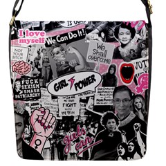 Feminism Collage  Flap Closure Messenger Bag (s) by Valentinaart