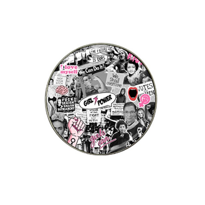 Feminism collage  Hat Clip Ball Marker (4 pack)