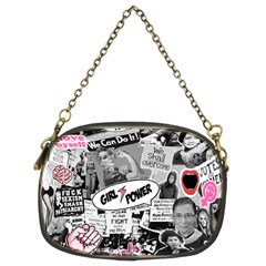 Feminism Collage  Chain Purse (two Sides) by Valentinaart