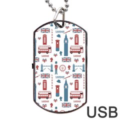 London Love Dog Tag Usb Flash (one Side)