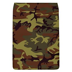 Camo Green Brown Removable Flap Cover (l) by retrotoomoderndesigns