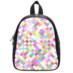 Mosaic Colorful Pattern Geometric School Bag (small)