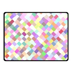 Mosaic Colorful Pattern Geometric Fleece Blanket (small) by Mariart