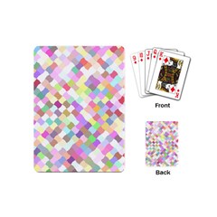 Mosaic Colorful Pattern Geometric Playing Cards (mini)