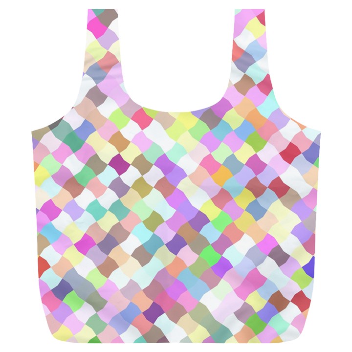 Mosaic Colorful Pattern Geometric Full Print Recycle Bag (XL)