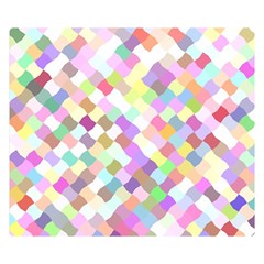 Mosaic Colorful Pattern Geometric Double Sided Flano Blanket (small) 
