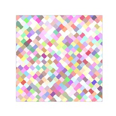 Mosaic Colorful Pattern Geometric Small Satin Scarf (square) by Mariart