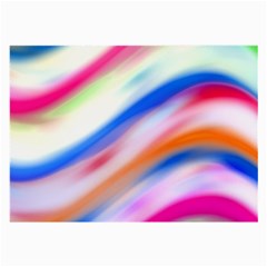 Vivid Colorful Wavy Abstract Print Large Glasses Cloth (2-side) by dflcprintsclothing