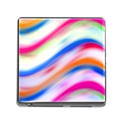 Vivid Colorful Wavy Abstract Print Memory Card Reader (square 5 Slot) by dflcprintsclothing