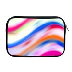 Vivid Colorful Wavy Abstract Print Apple MacBook Pro 17  Zipper Case Front