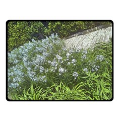 Lurie Garden Amsonia Double Sided Fleece Blanket (small)  by Riverwoman