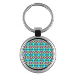 Abstract Colorful Unique Key Chains (Round)  Front