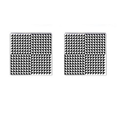 Optical Illusion Illusion Black Cufflinks (square) by Pakrebo