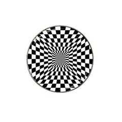 Optical Illusion Chessboard Tunnel Hat Clip Ball Marker (4 Pack)