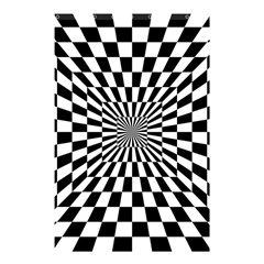 Optical Illusion Chessboard Tunnel Shower Curtain 48  X 72  (small)  by Pakrebo