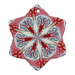 Kaleidoscope Background Bottles Snowflake Ornament (two Sides) by Pakrebo