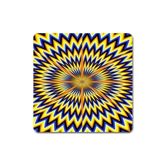 Illusion Head Idea Irritation Square Magnet by Pakrebo