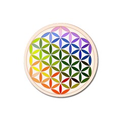 Mandala Rainbow Colorful Reiki Magnet 3  (Round)