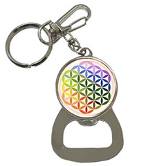 Mandala Rainbow Colorful Reiki Bottle Opener Key Chains