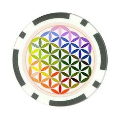 Mandala Rainbow Colorful Reiki Poker Chip Card Guard