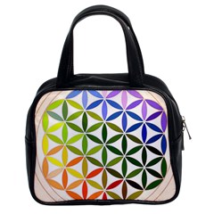 Mandala Rainbow Colorful Reiki Classic Handbag (Two Sides)