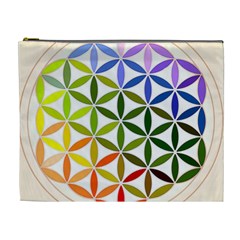 Mandala Rainbow Colorful Reiki Cosmetic Bag (XL)