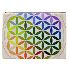 Mandala Rainbow Colorful Reiki Cosmetic Bag (XXL)