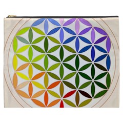 Mandala Rainbow Colorful Reiki Cosmetic Bag (XXXL)