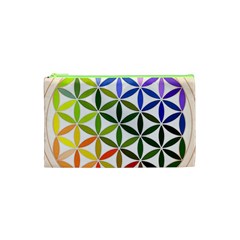 Mandala Rainbow Colorful Reiki Cosmetic Bag (XS)