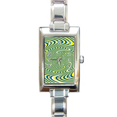 Illusion Idea Head Irritation Rectangle Italian Charm Watch by Pakrebo