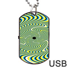 Illusion Idea Head Irritation Dog Tag Usb Flash (two Sides) by Pakrebo