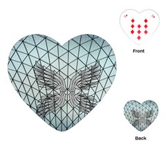 Graphic Pattern Wing Art Playing Cards (heart) by Pakrebo