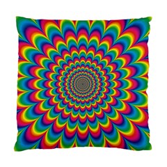 Psychedelic Colours Vibrant Rainbow Standard Cushion Case (two Sides) by Pakrebo