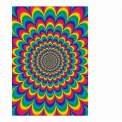 Psychedelic Colours Vibrant Rainbow Small Garden Flag (two Sides) by Pakrebo