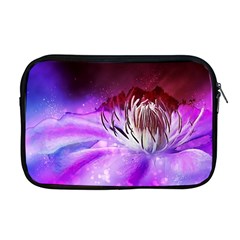 Clematis Structure Close Up Blossom Apple Macbook Pro 17  Zipper Case by Pakrebo