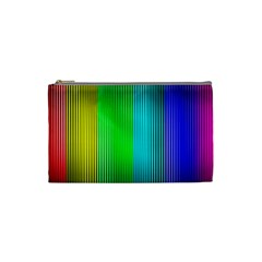 Lines Rainbow Colors Spectrum Color Cosmetic Bag (small) by Pakrebo