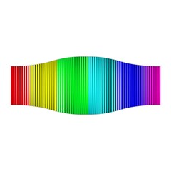 Lines Rainbow Colors Spectrum Color Stretchable Headband by Pakrebo