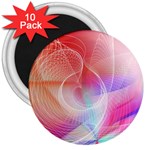 Background Nebulous Fog Rings 3  Magnets (10 pack)  Front