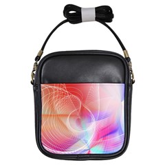 Background Nebulous Fog Rings Girls Sling Bag by Pakrebo