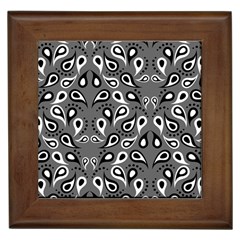 Paisley Pattern Paisley Pattern Framed Tiles by Pakrebo