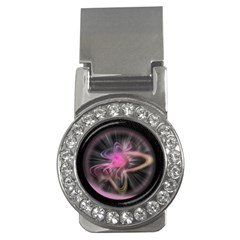 Stress Fractal Round Ball Light Money Clips (cz) 