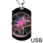 Stress Fractal Round Ball Light Dog Tag USB Flash (One Side) Front