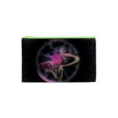 Stress Fractal Round Ball Light Cosmetic Bag (xs) by Pakrebo