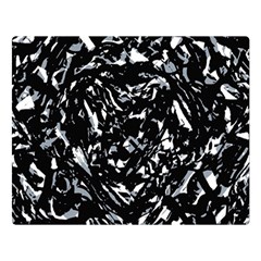 Dark Abstract Print Double Sided Flano Blanket (large)  by dflcprintsclothing