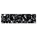 Dark Abstract Print Satin Scarf (Oblong) Front