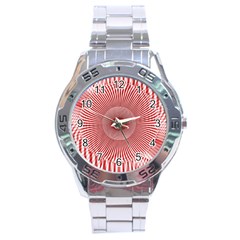 Fractals Abstract Pattern Flower Stainless Steel Analogue Watch by Pakrebo