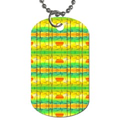 Birds Beach Sun Abstract Pattern Dog Tag (Two Sides)