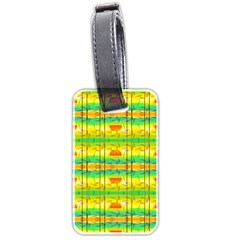 Birds Beach Sun Abstract Pattern Luggage Tags (Two Sides)