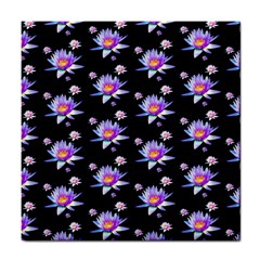 Flowers Pattern Background Lilac Tile Coasters by Pakrebo