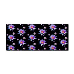 Flowers Pattern Background Lilac Hand Towel by Pakrebo